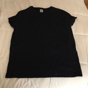 Men’s plain black tee